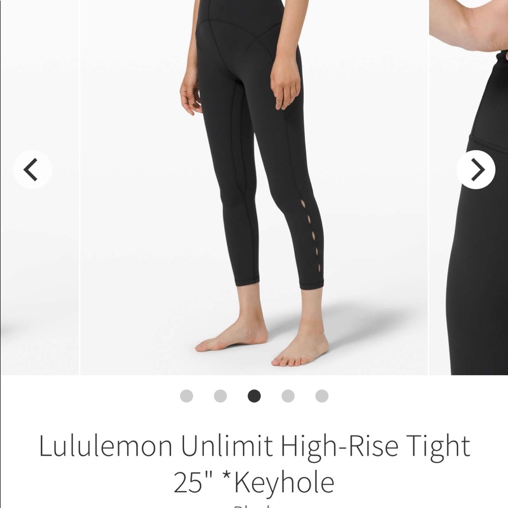 Lululemon Unlimit HR Tight 25” Keyhole Leggings-